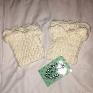 Knitted boot cuffs